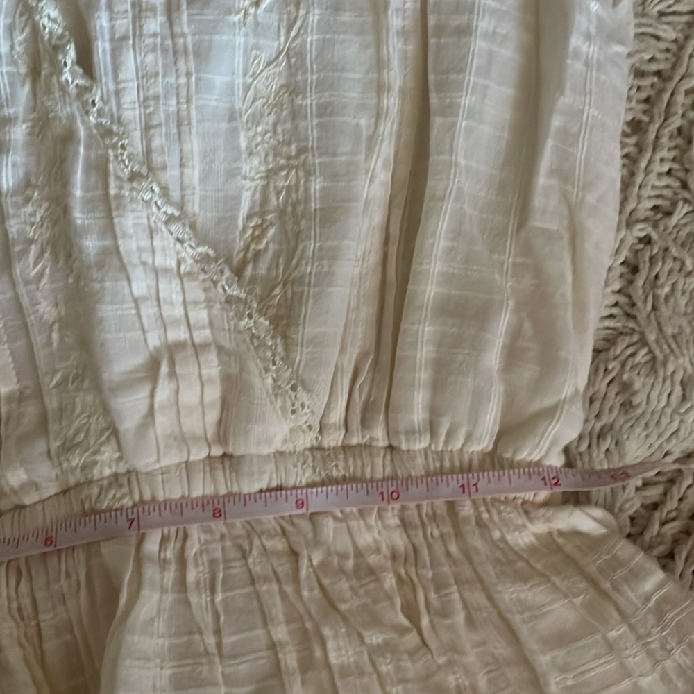 American Eagle Outfitters Cream Long Sleeve Mini Dress - Picture 6 of 8